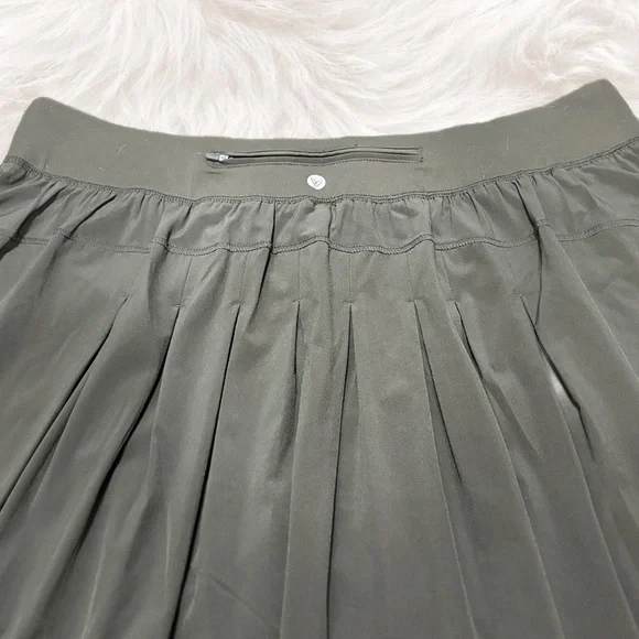 LIVI Active Olive Green Athletic Skort Skirt w Shorts Pockets Plus 22/24 - Picture 4 of 7